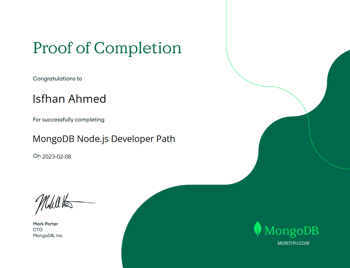 MongoDB Node.js Developer Path